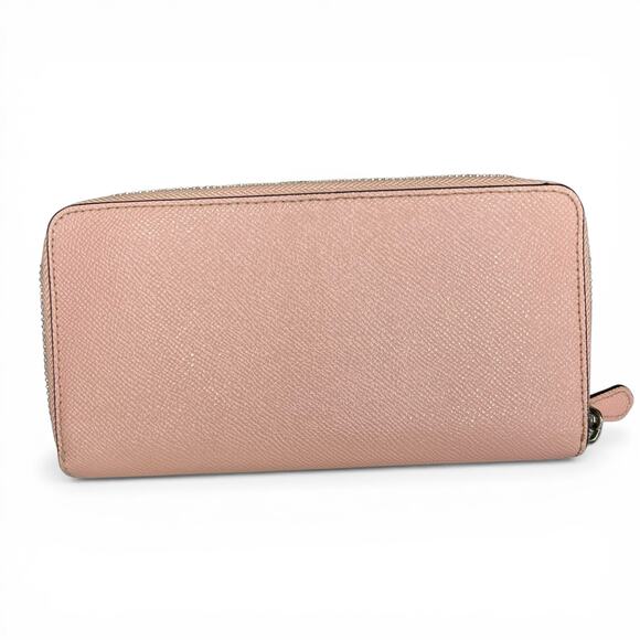COACH Accordion Zip Wallet in Light Blush Crossgrain Leather - EUC - Picture 2 of 10